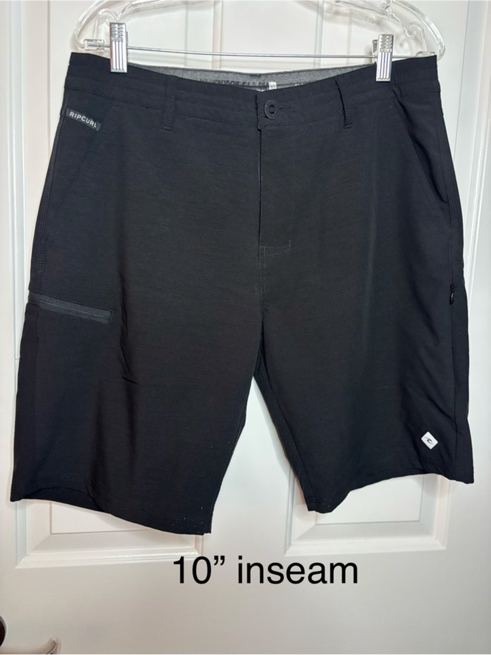 NWOT Rip Curl Men's Black 10" Inseam Boardwalks Land and Water Shorts Size 32